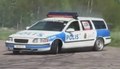 Policyjne Volvo V70 w roli wozu do driftu