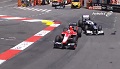 GP Monako 2013 - Maldonado vs Chilton - pierwszy kontakt